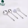 Suministro directo de fábrica utensilios de cocina para el hogar Cuchara para freír Colador espátula pala para freír juego cuchara pala de cocina de acero inoxidable cuchara de sopa