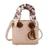 Lenço de Seda com Padrão de Pedra Mini Bolsa Lady Dior Bolsa de Ombro Cruzada para Mulheres 2026 Nova Moda Versátil Tendência Bolsa de Mão Transfronteiriça