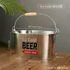 Balde de Gelo para Vinho Tinto Cerveja Bar KTV Balde de Gelo Doméstico de Piquenique Comercial Externo Balde de Armazenamento Grande Recipiente de Armazenamento