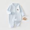 Mamelucos de Primavera y Otoño para Bebé, Batas de Algodón Puro sin Hueso de Manga Larga para Recién Nacido, Ropa para Gatear para Bebé Niño y Niña, Pijamas, Ropa para el Hogar