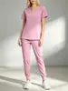Trajes de Scrubs Elásticos de Alta Gama para Profesionales de la Belleza, Trabajadores de Cuidado Postparto, Peluquería de Mascotas, Personal Médico y Enfermeras