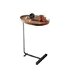 Mesa auxiliar moderna minimalista en forma de lágrima, móvil, adecuada para sala de estar, mini mesa de rincón, estante de almacenamiento para dormitorio, mesita de noche
