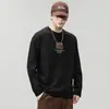 Camiseta de Manga Larga Camiseta Interior para Hombre Top para Estudiante Hombre Camiseta Casual Ropa para Hombre de Primavera y Otoño Dropshipping Transfronterizo Cuello Redondo