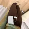 Jeans Marrones Estrechos de Pierna Ancha para Mujer Otoño e Invierno 2025 Nuevos Pantalones Rectos Sueltos de Terciopelo de Cintura Alta