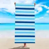 Toalha de Praia Listrada Simples Xiyin Temu Personalizada Toalha de Natação Toalha de Banho Microfibra Secagem Rápida Absorvente Toalha de Praia