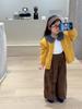 Otoño 2025 Nuevo Estilo Coreano Ropa Infantil Niñas Suéteres de Color Sólido Chaquetas Suéteres para Bebé Suéteres Infantiles