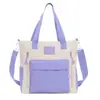Bolso Coreano de Bloques de Color de un Solo Hombro para Niños y Niñas, Elegante Bolso Grande de Gran Capacidad para Estudiantes de Primaria, Bolso Trendy para Padres e Hijos 2026