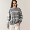 Estilo Perezoso Otoño e Invierno Nuevo Suéter de Cachemira para Mujer Cuello Redondo Suelto Grueso Tejido para Fondo Suéter Jersey Cárdigan