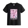 Comercio Exterior Manga Corta Ropa para Padres e Hijos Ropa de Clase Estampado de Letras Camiseta Base Verano Color Sólido Algodón Camiseta de Manga Corta Ropa para Niños
