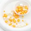 Perlas de Imitación de Alto Brillo Perforadas de ABS Tamaño Mixto Cuentas Sueltas Accesorios para Joyería DIY Color Mixto Color Mixto Fabricante Mayorista