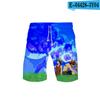 Verano AliExpress nuevo japonés difuso pequeño mar 3D impresión a color shorts casuales pantalones de playa