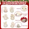 Decoraciones navideñas transfronterizas de Amazon, adornos de muñeco de nieve para árbol de Navidad, materiales de bricolaje de madera, decoraciones de virutas de madera