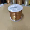Anillos de Letra de Alambre de Cobre, Alambre Envuelto, Alambre de Cobre, Alambre para Cuentas, Alambre para Joyería, Alambre para Dar Forma de Lazo, Dorado, Plateado, Alambre de Cobre