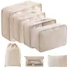 Conjunto de Armazenamento para Viagem Amazon Bolsa de Armazenamento para Viagem Conjunto de Oito Peças Bolsa de Armazenamento para Organização de Roupas de Viagem