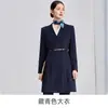 Novo casaco de lã elegante estilo chinês com botões para acinturar, roupa de trabalho profissional 50% lã para mulheres, casaco de inverno de comprimento médio, casaco de lã masculino