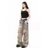 Jeans rotos estilo retro americano de páramo para hombres y mujeres, diseño primavera/verano, tiro alto, holgados, pierna ancha, pantalones desgastados, modernos