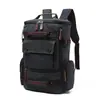 Mochila de Lona Transfronteiriça Mochila Masculina Grande Capacidade Bolsa para Computador Casual Multiuso Bolsa de Viagem Estilo Coreano Mochila da Moda