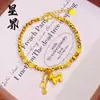 Artículos en Tendencia de Tiktok: Éxito Instantáneo, Riqueza Inmediata, Pulsera y Collar de Caballo Chapados en Oro, Conjunto Versátil de Moda, Suministro al por Mayor