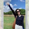 Cárdigan de Punto Azul con Cuello en V y Mangas Largas con Puntadas de Color Contrastante para Mujer en Otoño e Invierno Suéter de Diseño de Nicho con Top Básico