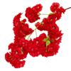 Flor Artificial Rama de Flor de Cerezo Artificial 4 Horquillas 3 Horquillas Flor de Pera Flor de Durazno Rama de Árbol de Flor de Cerezo Decoración de Boda Flor Falsa