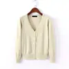 Cárdigan de Punto para Mujer Primavera y Otoño Top Corto Suéter Delgado Chal Pequeño Abrigo Camisa Base de Invierno Camisa de Verano para Aire Acondicionado