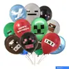 Bloques de Construcción de Minifiguras Temáticos del Nuevo Mundo para Escena de Cumpleaños de Niños Decoración con Globos Decoración de Pastel de Fiesta Pegatinas*