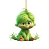 Péndulo de Coche del Grinch de Dibujos Animados para Niños Decoración de Árbol de Navidad Decoración del Hogar Transfronterizo Nuevo Producto