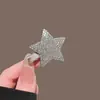 Grampo de Cabelo Estrela com Strass Super Brilhante Estilo Doce Cool Y2K Grampo Lateral Franja Penteado Acessório de Cabelo Grampo de Bico de Pato