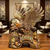 Ornamento Águia Grande Visão Estilo Chinês Águia Atrai-Riqueza Mesa de Escritório Presente de Inauguração Decoração da Mesa do Chefe Mesa de Recepção