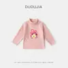 Camiseta de manga larga para bebé Dudu, diseño de dibujos animados de otoño, camiseta interior para niños, colección de otoño, top para niñas, ropa para niños
