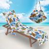 Nueva funda de fibra ultrafina para silla de playa, toalla reclinable, bolsa de toalla de playa, impresión digital de una pieza de la serie Ocean