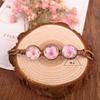 Pulseira Criativa de Flores Secas Primavera e Verão Narciso Flor Real Natural Pulseira Trançada Vintage Mori Cenário Flores de Cerejeira