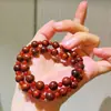 Pulsera Retro Literaria de Carniola Natural y Palo de Rosa
