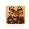 Conjunto popular de pintura de pérolas DIY 5D5D: Design de boneco de neve e rena de Natal, pintura de diamante feita à mão para decorações festivas