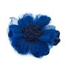 Broche de tela de doble propósito con pinza, gasa multicolor con centro de flor, ramillete, etiqueta de servicio al cliente, cuello de overol, flor