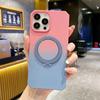 Nueva funda para teléfono móvil Apple 14 adecuada iPhone15Promax plegable anillo perezoso hebilla airbag soporte creativo