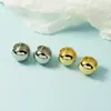 Pendientes de Estrella Pentagrama de Alta Gama para Mujer, Tachuelas de Bola de Semicírculo, Nuevos Pinzas para Orejas Estilo Retro Hong Kong 2021, Versátiles y a la Moda
