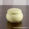 Mini tarro de cerámica pequeño para té, botella de crema labial, tarro sellado para almacenamiento de ungüento, pastillas, bálsamo cosmético, polvo
