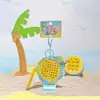 Jinnew & Stitch Co-Diseñado Ángel Xiaojin Conjunto de Playa de Verano para Tres Personas Llavero Lindo de Dibujos Animados