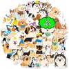 56 Pegatinas Nuevas de Perros de Dibujos Animados Transfronterizos, Lindos Cachorros Dibujados a Mano con Graffiti, Pegatinas Impermeables para Decoración de Teléfono y Refrigerador