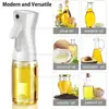 Botella Atomizadora de Aceite de Cocina de 200ml Atomizador Neumático de Aceite de Oliva para Cocinar Dispensador de Aceite en Spray para Fitness Barbacoa