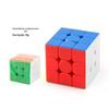 Novo Cubo Mágico de três ordens com mola entrada para iniciantes corrida cor real positivo rotação suave cubo mágico caixa de cor atacado