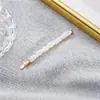 Horquilla de Perlas al por Mayor Femenina Coreana Simple Dorada Retro Horquilla Flor Clip de una Palabra Clip Lateral Tocado Hecho a Mano Accesorios para el Cabello
