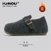 Zapatos Birkenstock Universales Forrados de Piel para Mujer 2025 Nuevo Otoño Suela Suave Cómodos Cálidos Zapatos de Algodón Birkenstock de Suela Gruesa