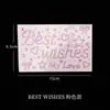 Nuevo Producto para el Festival Qixi Pegatinas de Diamantes con Letras, Pegatinas Creativas de Diamantes de Colores para Empaque de Regalo de Ramo de Flores, Venta al por Mayor