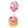 Decoración para Pastel de Globos Enchufe de 5 Pulgadas Celebridad de Internet ins Cumpleaños Plata Negro Lentejuelas Pequeñas Plumas Flamenco Adornos