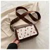 2025 Nueva Moda de Verano Elegante con Estilo Coreano Moda Casual Estilo Bosque Dulce Bolso Pequeño Cuadrado de un Solo Hombro Cruzado