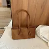 Bolso de gamuza para mujer 2026 nuevo de moda otoño vintage Maillard bolsa de mano para la ciudad gran capacidad bolso de hombro