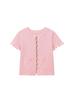 Exportación Transfronteriza Ropa de Mujer 2025 Verano Nuevo Estilo Estilo Fresco y Dulce Botón Metálico Decorativo Tejido Texturizado Top