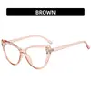 Moda Transfronteriza 2021 Ojo de Gato Nuevo Armazón para Gafas Antiazul Simple y Cómodo Estilo Coreano Gafas Planas Armazón de Gafas de Moda